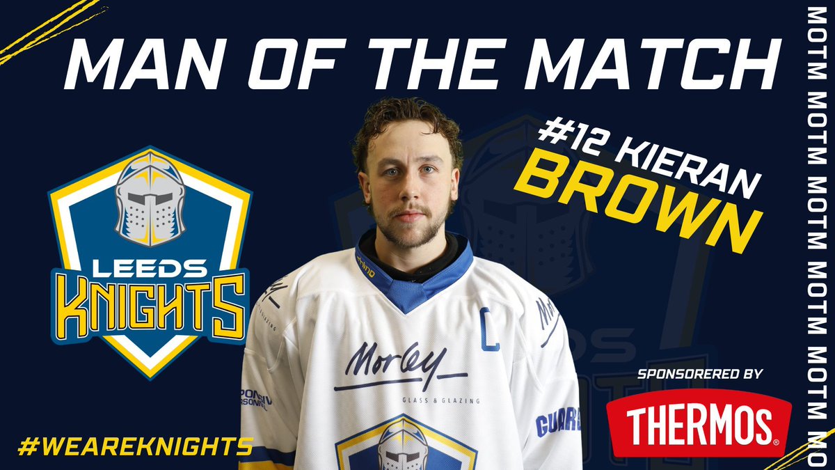 Your <a href="/ThermosUK/">ThermosUK</a> Man of the Match for tonight is none other than your captain, Kieran Brown! He scored four goals and assisted the fifth goal, amazing effort 👏👏

Join us at The Castle 🏰 next weekend as we take on The Berkshire Bees 🐝 see you there!

🎟️ buff.ly/3ABzoAH