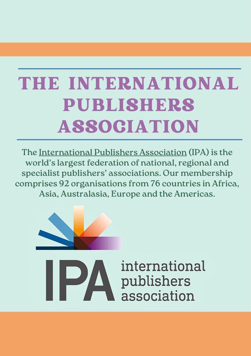CongressIPA's tweet photo. Descubre la IPA, la mayor federación de asociaciones editoriales. Unidos por un sector editorial más fuerte 

Discover IPA, the largest federation of publishers’ associations. United for a stronger publishing sector. 

#PublishersCongress #IPA #PublishingCommunity https://t.co/qhsBPq1AC7