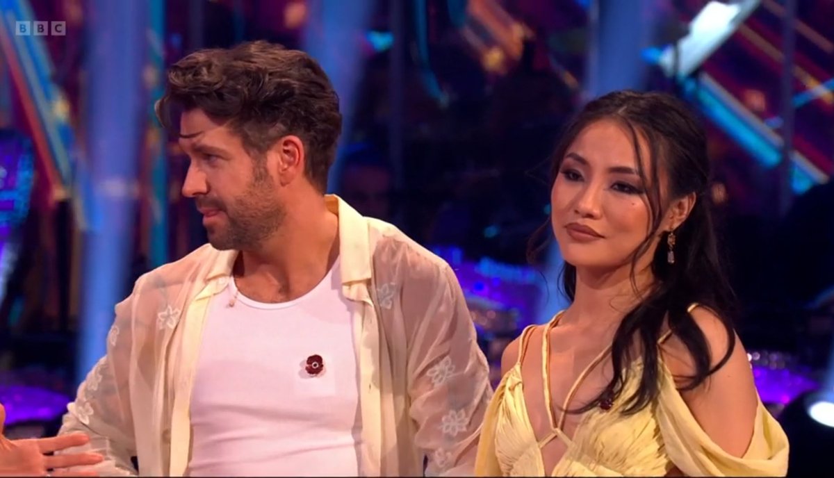 Yes, go on Nancy, stare that biased odd scoring lady down.

Wrong decision indeed.

#Strictly
#StrictlyComeDancing