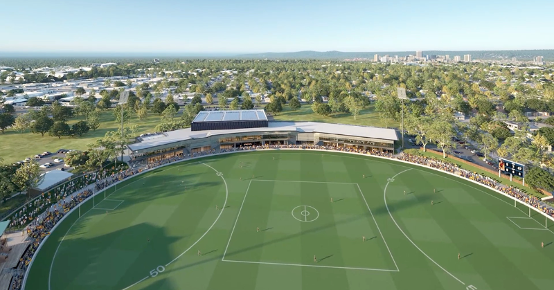 Adelaide_FC's tweet photo. “Perseverance has paid off and we’re excited to finally get on-site."