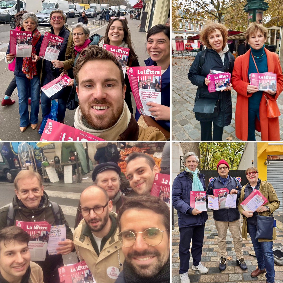 Les militants du <a href="/partisocialiste/">Parti socialiste</a> étaient encore à la rencontre des Parisiennes et Parisiens sur tous les marchés de #paris12 ce week-end !
Informer, mobiliser, rassembler et agir ✊🏻🌹