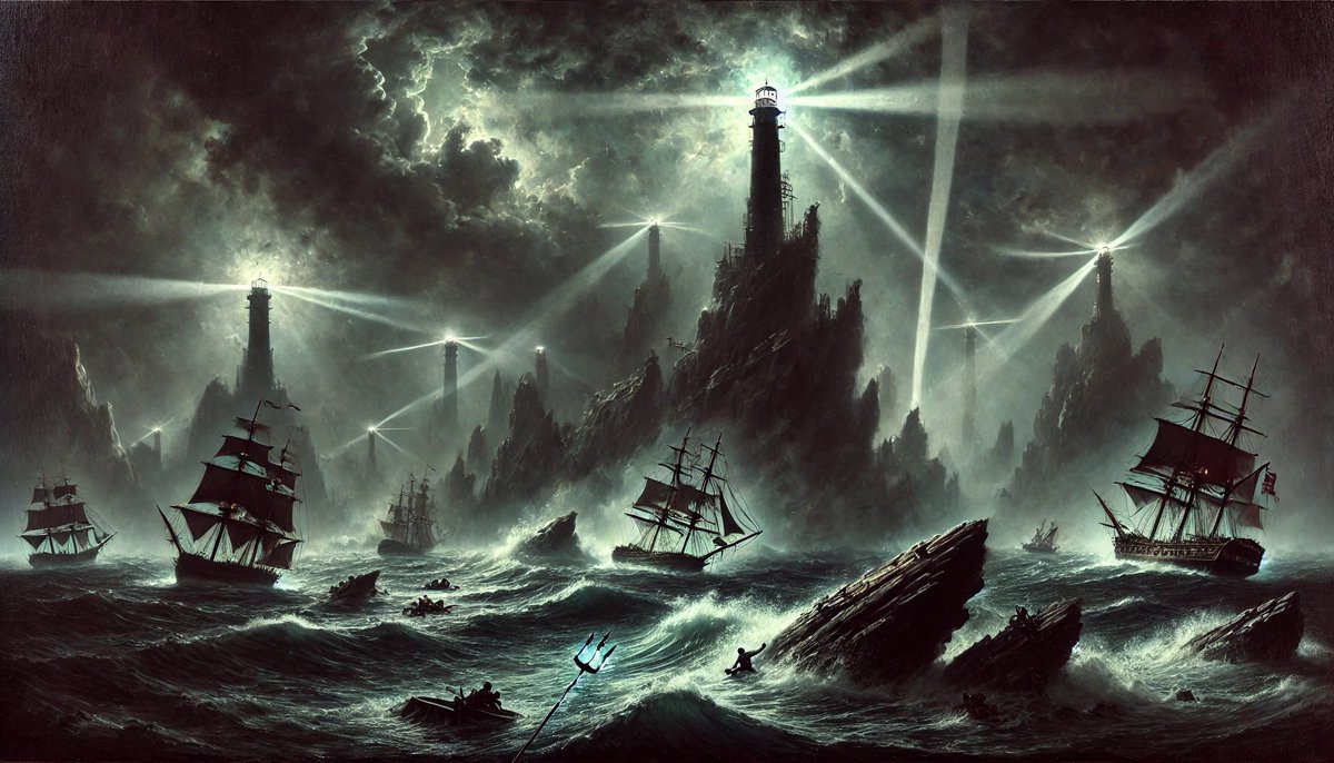 JohnNada369's tweet photo. The #ShibSTATE teaches us about the lighthouse. 

We are each our lighthouse, a lens clearing the darkness of the chaotic seas. Yet, some miss seeing the rocks, chase fomo and hype, and overlook risks to self and community.

Trust yourself on the path as you tip-toe life &amp; death. https://t.co/sUOZSKwXGT