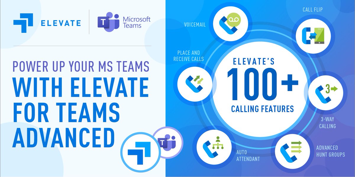 GsolutionzInc's tweet photo. Say goodbye to missed calls and hello to exceptional customer interactions! Elevate for Teams Advanced brings high-quality phone calls, call queue management, SMS messaging, and more, inside the Teams app. Elevate your business communications! Learn more:  https://t.co/AY5SfX8i5h https://t.co/EcIFxklauI
