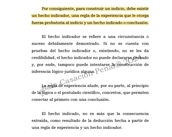 Melovides's tweet photo. Para construir un indicio, debe existir un hecho indicador, una regla de la experiencia que le otorga fuerza probatoria al indicio y un hecho indicado o conclusión. https://t.co/qtxIG2RrVJ https://t.co/MZQRFbPs2h