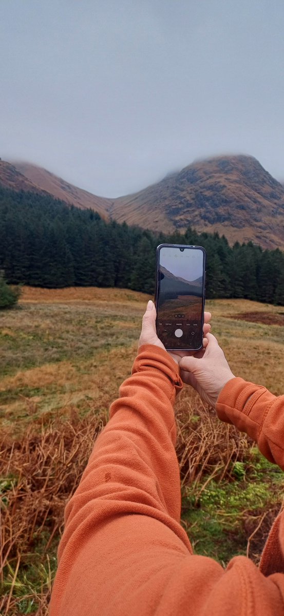karenrough1's tweet photo. @UndisScot Lovely! We captured some of the same view in the fog last week, love Glen Etive 🧡 https://t.co/RQgcZI5CAX