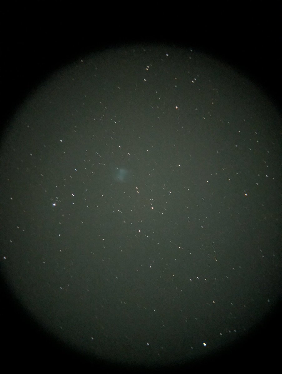 's tweet image. 2s exposure on #dumbell #nebula 
Using @highpointscientific Aperture AD8
@googlepixel 9 Pro XL

#stargazing #backyardastronomy #visualastronomy #astrophotography
