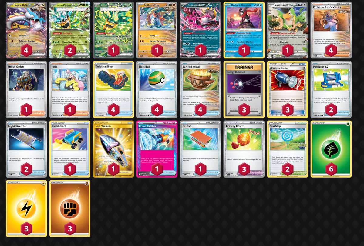 Went 8-1 in Card Cavern Surging Sparks limitless tourney for top 3 with this list. +20 codes? lol good night 4:30 in the morning here