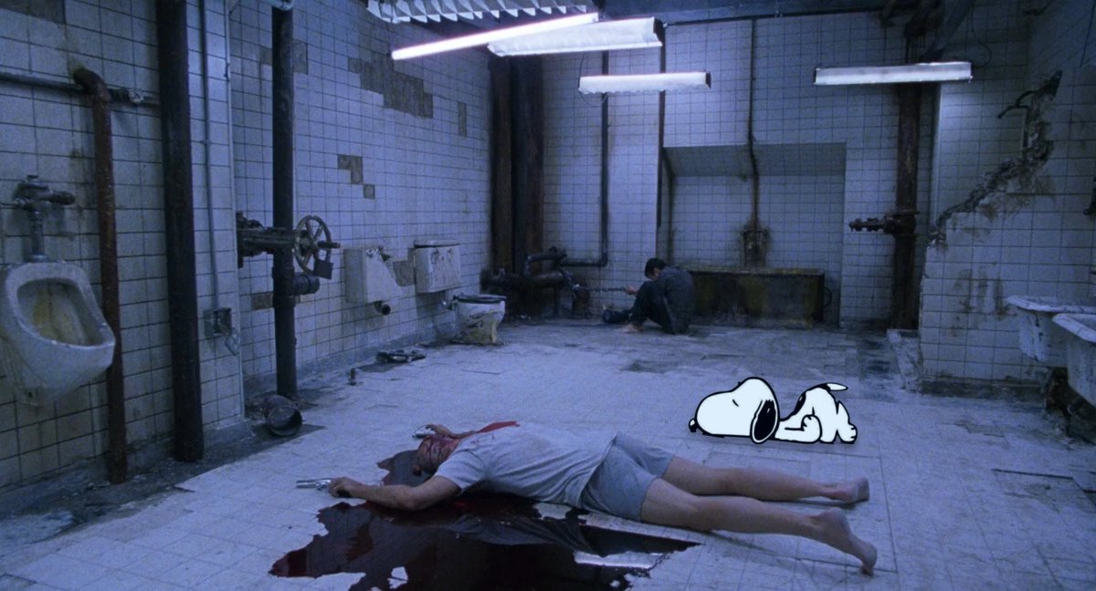 coffinposting's tweet photo. snoopy in saw https://t.co/DTshWi1pqD
