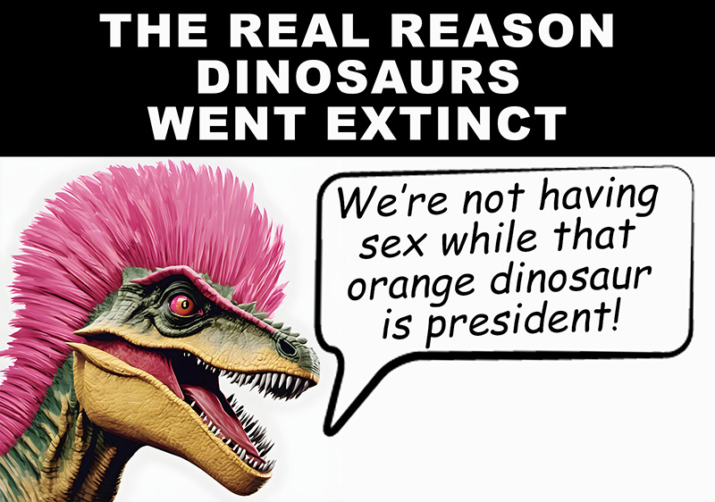 ShawnIden's tweet photo. @LibertyCappy How they became extinct.  #LiberalTears https://t.co/kjos6dCpqT