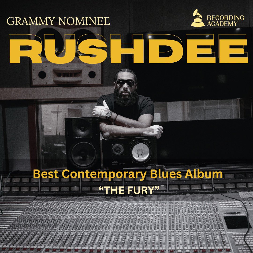RushDeeOfficial's tweet photo. Now, here we are, Grammy-nominated. This for anyone feeling overlooked: speak your dreams out loud, push your boundaries, and trust your moment will come. Dreams don’t die; they evolve and find their time to shine. S/O to everyone that voted and the @RecordingAcademy! #BeGenius https://t.co/Zn1QY1zaUX