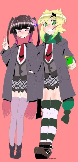 ポッキーの日 過去絵2つ
1枚目は2人の足を1111に見立てたのサ 