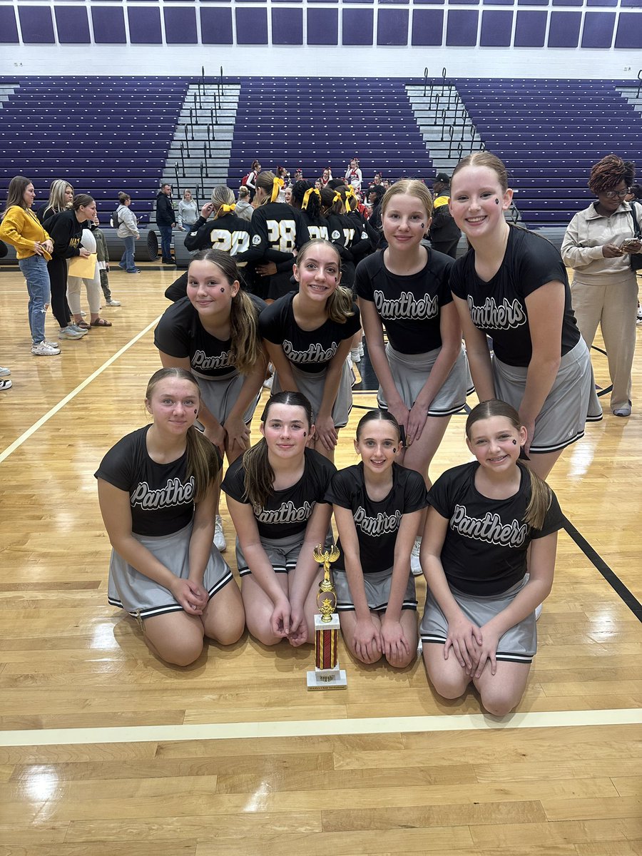 PHSN_Cheer's tweet image. What an awesome day to be a Panther!! 🩶📣🏆 Lakeview taking home 2nd place and Pick North taking home 1st place at OASSA Invitationals! 🎉🐾 #WeArePN @PNAthletics