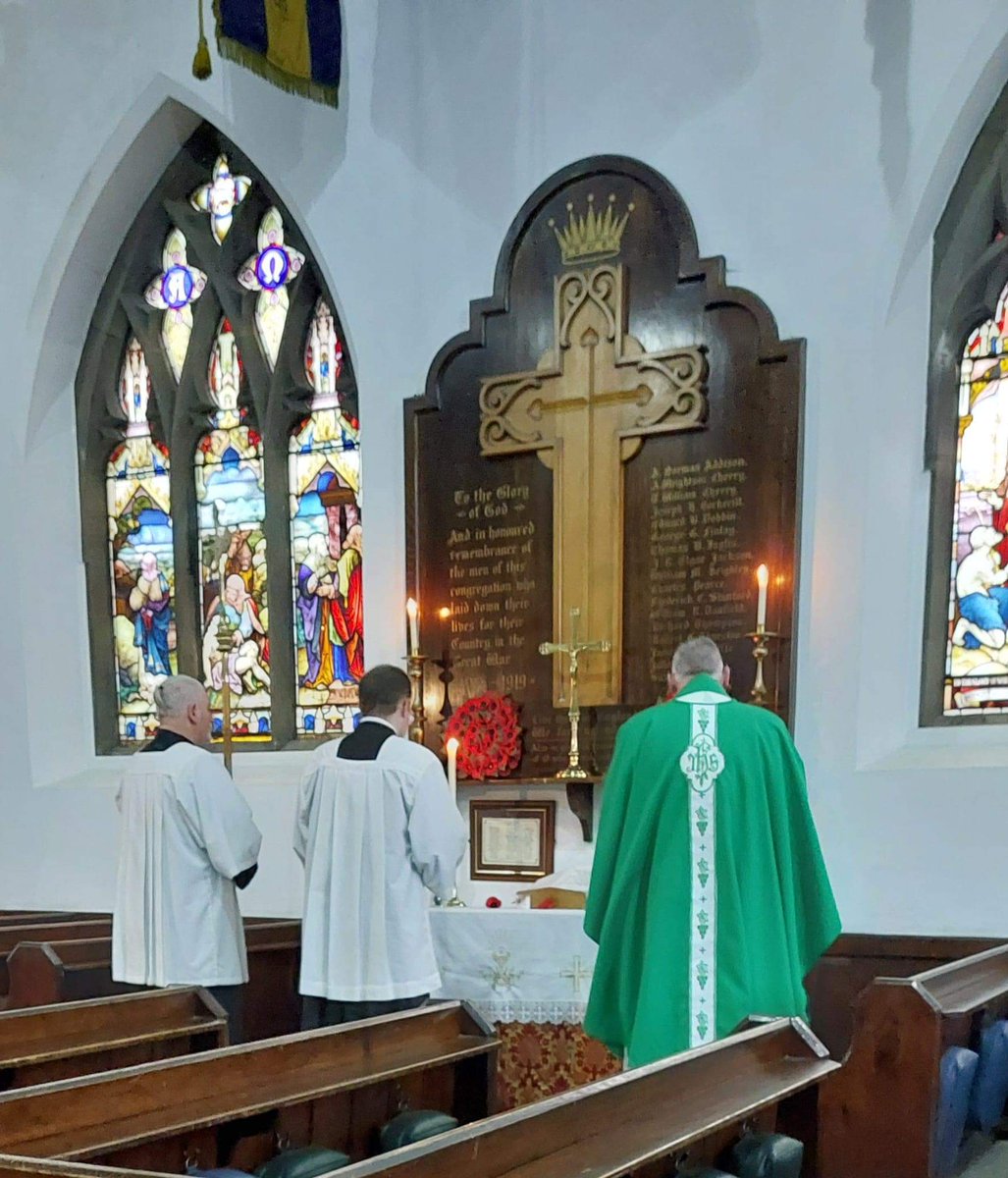 And our #Reader in training leading the #RemembranceDay2024 in church this morning