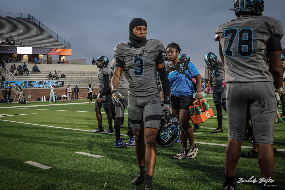 End of regular season stats!

WR/ CB/ RB
- 52 receptions
- 580 yards
- 6 touchdowns
- 4 carries for 40 yards
- 7 tackles
- 3 PBU
- 1 sack
- 4.44 40 yard dash

<a href="/coachmarkwilk/">Mark Wilkinson</a> <a href="/RockHill_FB/">Rock Hill Blue Hawks Football</a> <a href="/NicoSummerfield/">Coach Nicolas Summerfield</a> <a href="/DerekThompson_7/">Coach Derek Thompson</a>