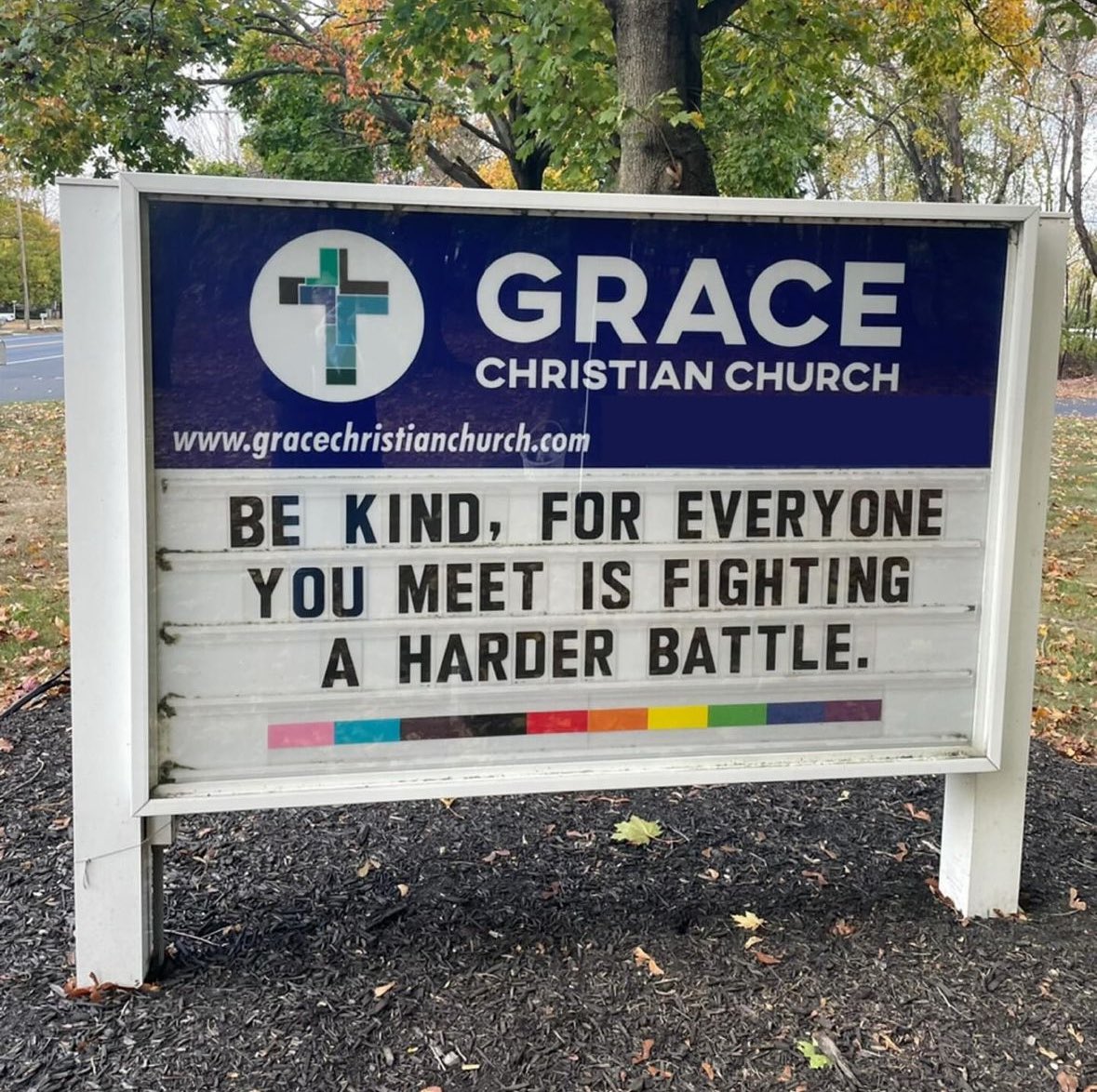 Reminder to be kind.