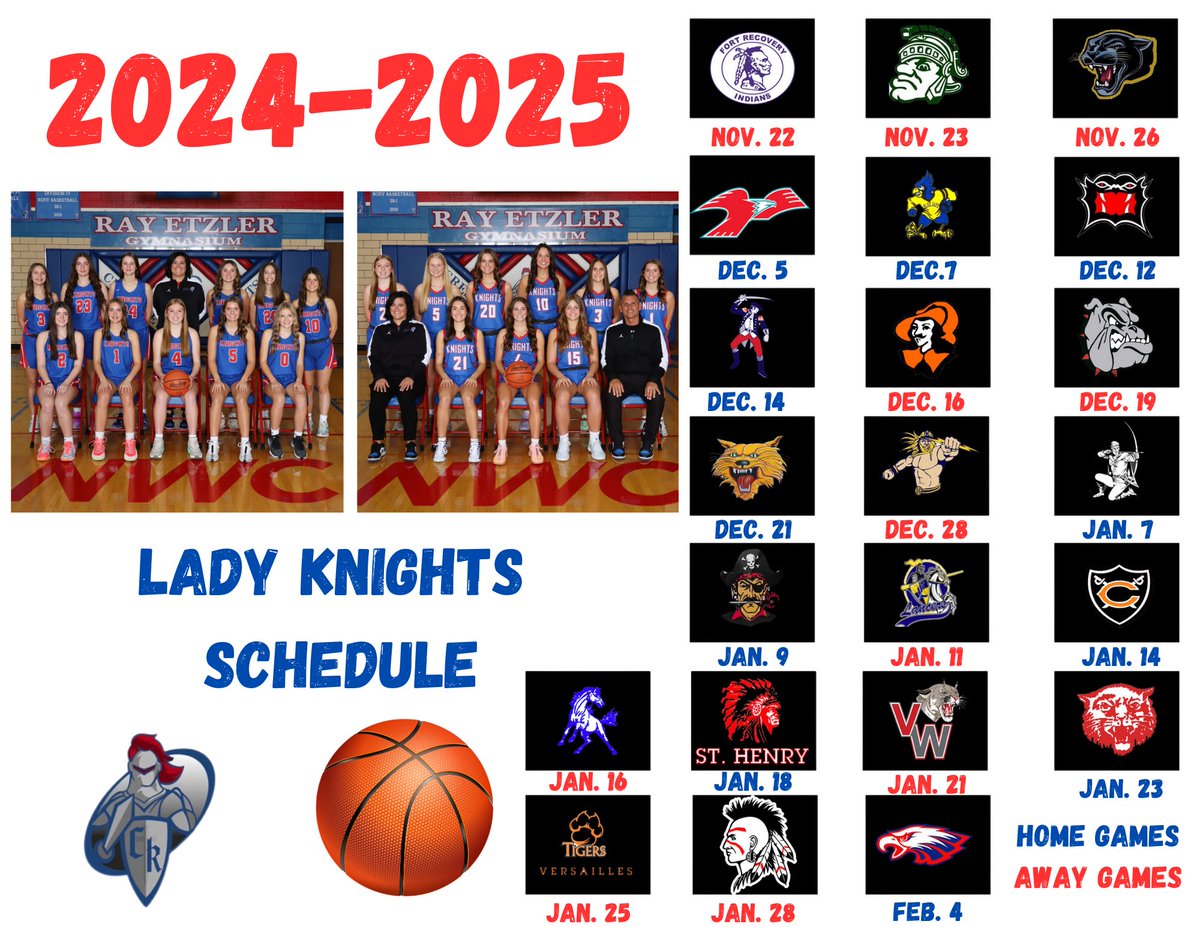 Come check out your Lady Knights. Here is our 24-25 game schedule.