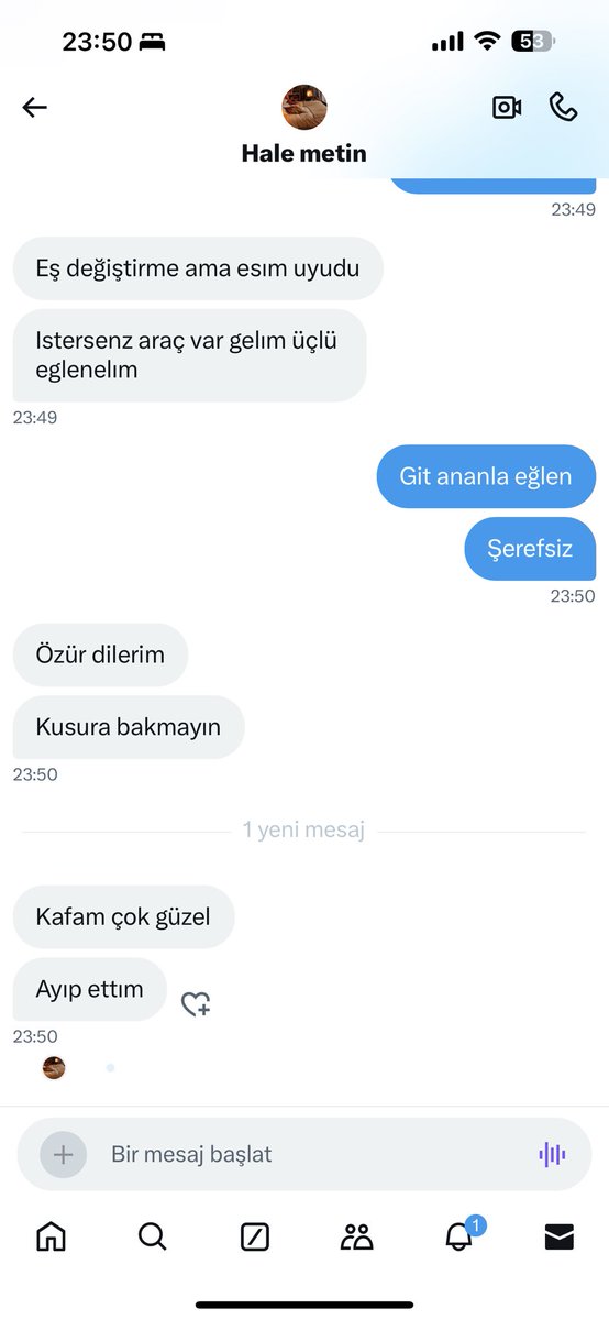 Böyle şerefsiz insanlar var