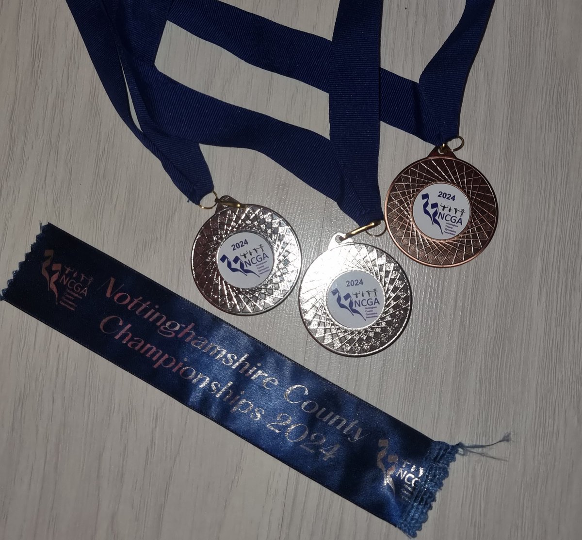 Not even a month after her last gymnastics competition, all new routines this time too, and A has achieved another 2 silver medals on floor and vault, placing her bronze overall today🥈🥈🥉 <a href="/y6tolkienclass/">J.R.R. Tolkien Class</a> @DeltaNorbridge