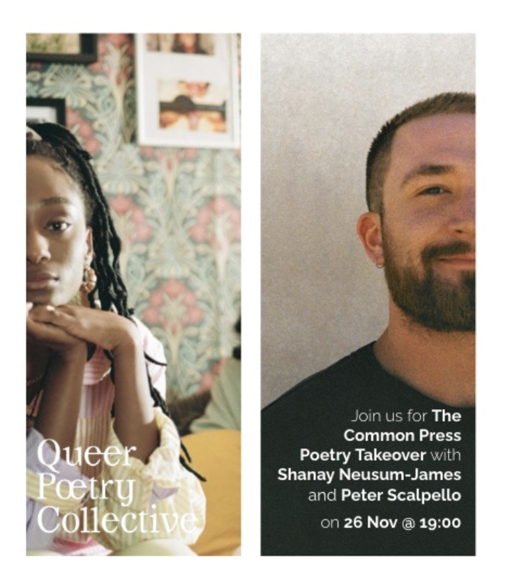 Emily Taylor (@emwrote) on Twitter photo The Queer Poetry Collective is BACK with another <a href="/TheCommonPress/">The Common Press Bookshop</a> event! All proceeds go to keeping this space alive💃🏻✨🍂
Following the amazing Shanay Neusum-James and @p_scalpello, we have our first open mic! Excited for this one, reg link below 👇
outsavvy.com/event/23625/qu… The Queer Poetry Collective is BACK with another <a href="/TheCommonPress/">The Common Press Bookshop</a> event! All proceeds go to keeping this space alive💃🏻✨🍂
Following the amazing Shanay Neusum-James and @p_scalpello, we have our first open mic! Excited for this one, reg link below 👇
outsavvy.com/event/23625/qu…