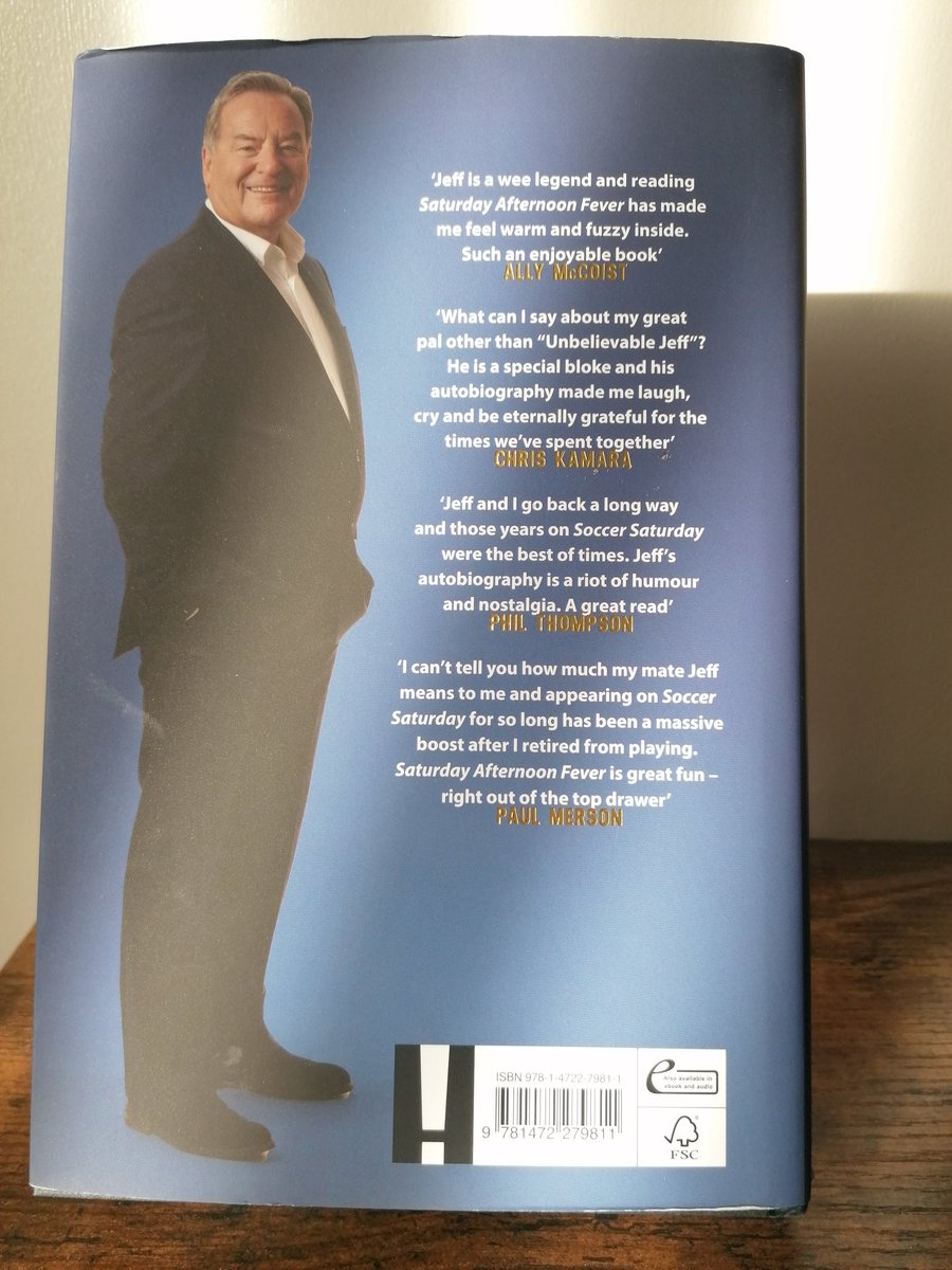 Next #bookpost is #SaturdayAfternoonFever <a href="/JeffStelling/">Jeff Stelling</a> autobiography which is published by <a href="/headlinepg/">Headline Books</a>. Many thanks to <a href="/IsabelleHPG/">Isabelle Wilson</a> for kindly sending me a review copy