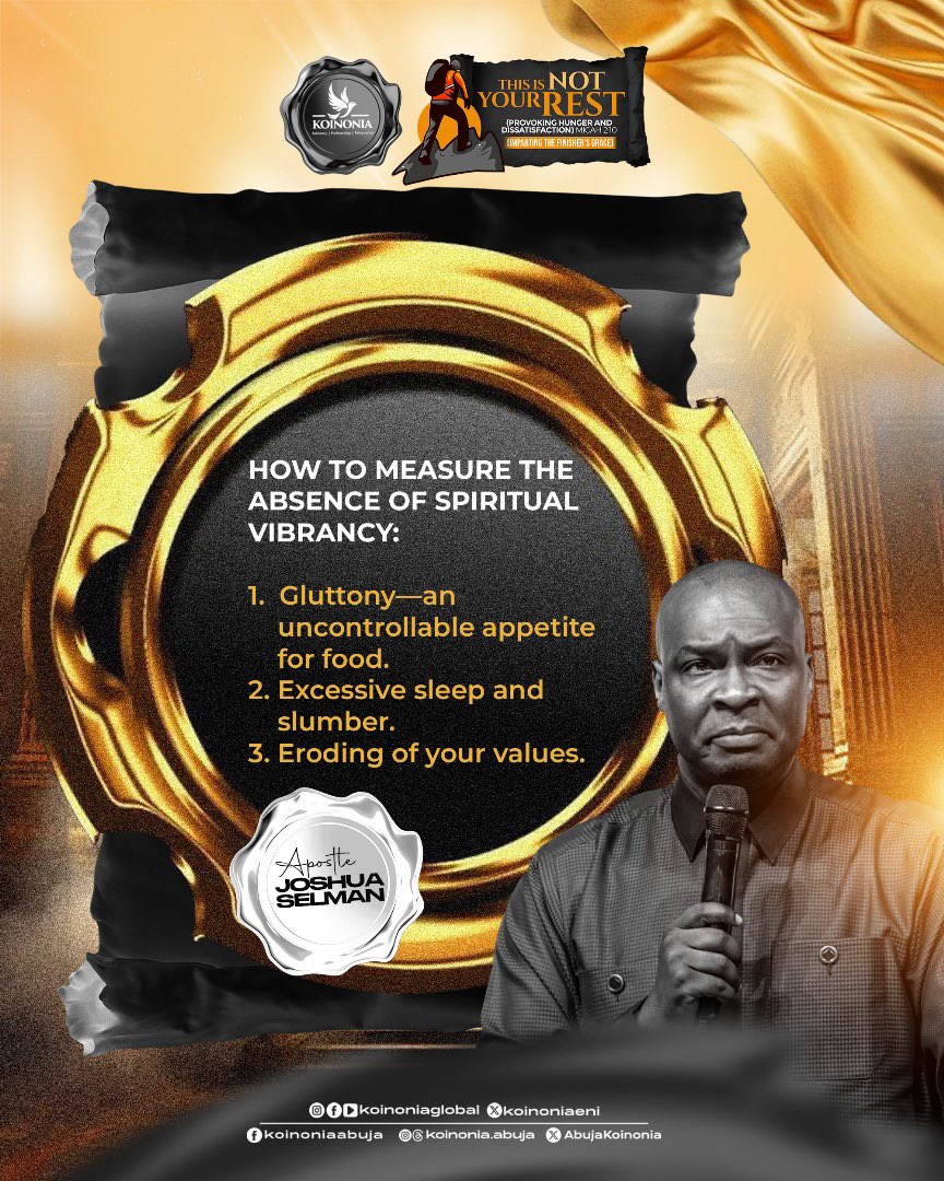 koinoniaeni's tweet photo. #ApostleJoshuaSelman  
#ThisIsNotYourRest  
#ProvokingHungerAndDissatisfaction  
#ImpartingTheFinishersGrace  
#KoinoniaAbuja  
#KoinoniaGlobal https://t.co/LhgR5kzu47