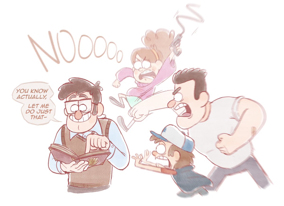 I know this au creates so many timeline issues but try not to think about that

Also I thinks Stans are pine twins uncles but they call em cousins because they feel more like older brothers

#GravityFalls #StanleyPines #StanfordPines #UncleStans #CousinStans