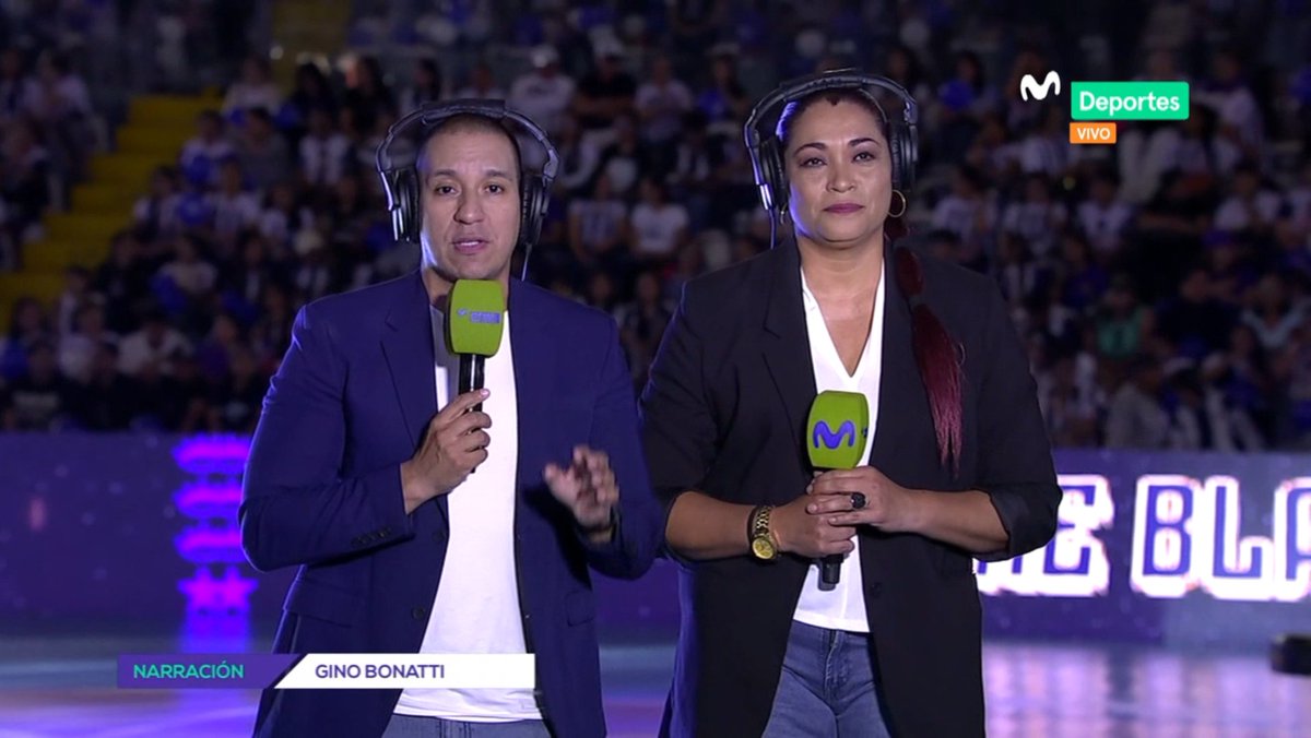 Movistar Deportes (@movistardeporpe) on Twitter photo ¡Atención #VoleyLovers! Ya arranca la transmisión de lo que será la presentación del plantel de vóley femenino de Alianza Lima. 🏐🇵🇪
🎙️ <a href="/sandravoley119/">Sandra Rodriguez V.</a>
🎙️ <a href="/BonattiDi/">Gino Bonatti Dietz</a>
🖥 003 / 703 HD de Movistar Tv
#NocheBlanquiazulxMD ¡Atención #VoleyLovers! Ya arranca la transmisión de lo que será la presentación del plantel de vóley femenino de Alianza Lima. 🏐🇵🇪
🎙️ <a href="/sandravoley119/">Sandra Rodriguez V.</a>
🎙️ <a href="/BonattiDi/">Gino Bonatti Dietz</a>
🖥 003 / 703 HD de Movistar Tv
#NocheBlanquiazulxMD