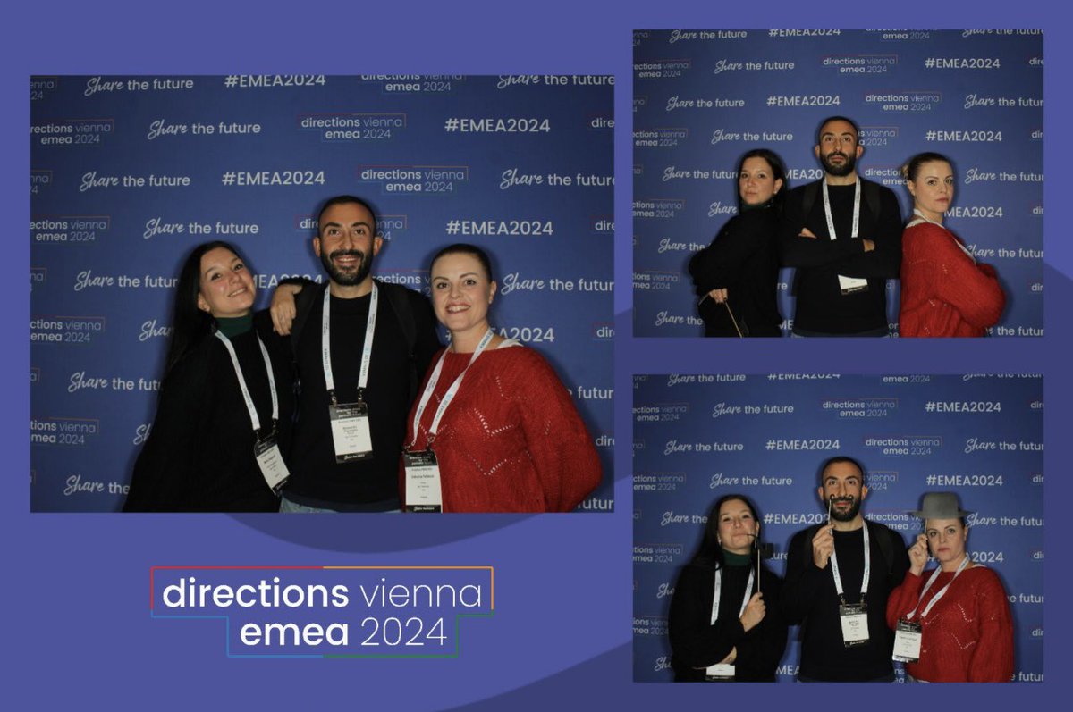 _AGIC_'s tweet photo. 🟥🟨🟦🟩 DIRECTIONS EMEA 2024 FROM VIENNA

Anche quest'anno #AGIC è presente al #DirectionsEMEA, la più grande comunità indipendente di Partner Microsoft Dynamics 365, con Valentina Fantauzzi (Partner), e Marta Dioguardi e Alessandro Piscuoglio (Manager) di Agic Technology https://t.co/BraKXomuXm