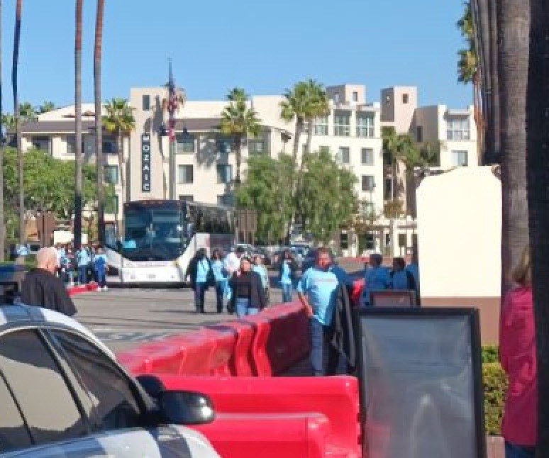 stopthegondola's tweet photo. Yesterday, LAART bussed in their supporters, and gave them new light blue "Build the Gondola" t-shirts and signs. They came, did their thing, and then left. You can see how much they believe in their message. They put it in the garbage, where it belongs. #StopTheGondola https://t.co/mwtOjoz7UV