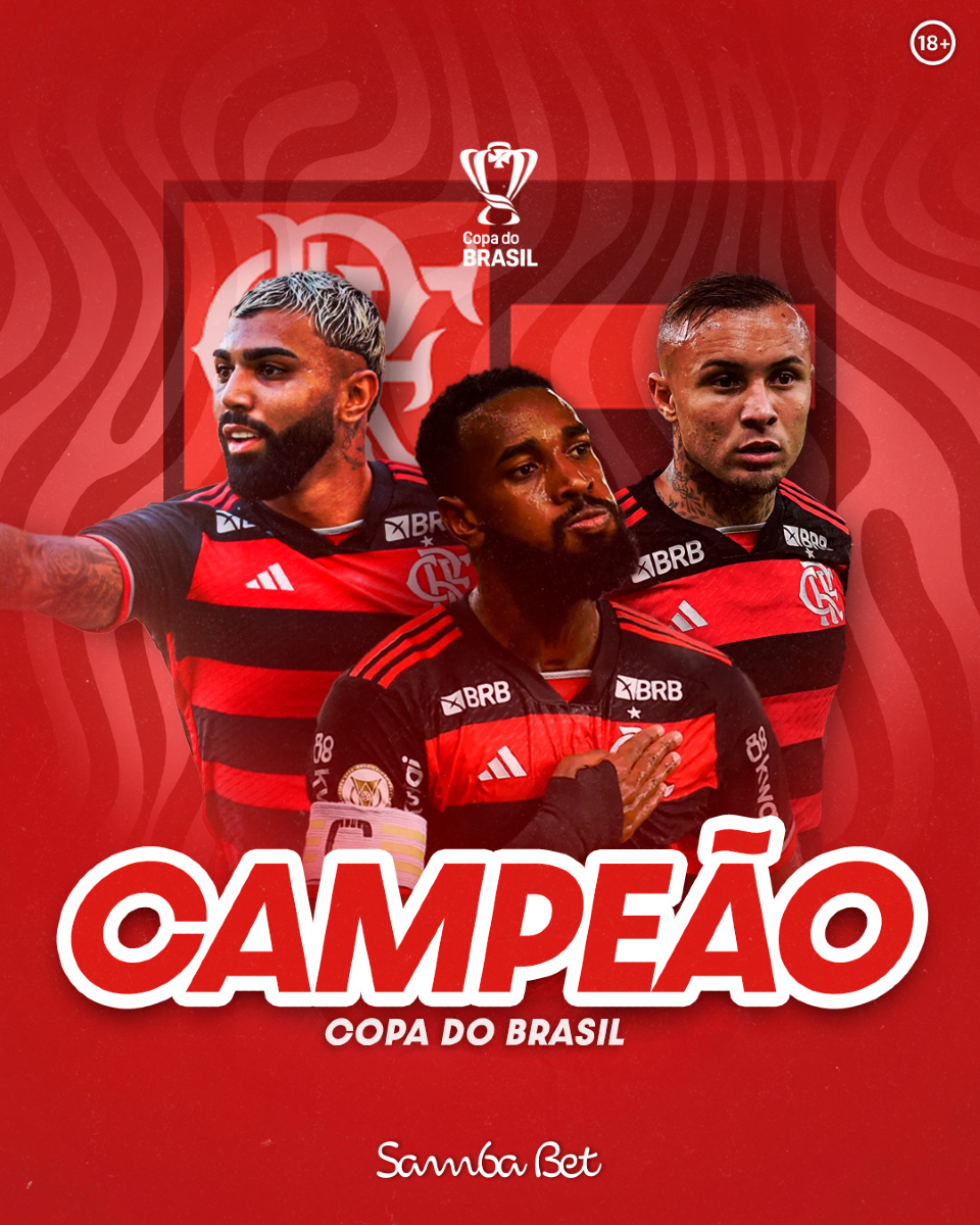 SambaBetBr's tweet photo. 🏆🔥 O Flamengo é o grande campeão da Copa do Brasil! Com raça e talento, o Mengão mostrou por que é gigante e levou mais um título pra casa! Parabéns, Nação Rubro-Negra! ❤️🖤

#Sambabet #Campeão #CopaDoBrasil #Mengão https://t.co/R6kitPy4g7