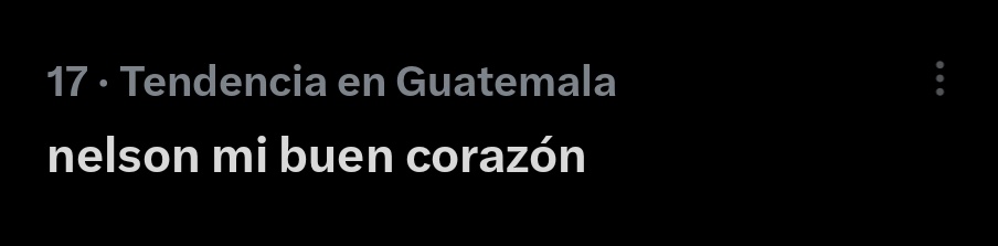 A dos días,  y  Nelson mi buen corazón  sigue en tendencia, me encanta 🥹♥️

TE ADORO MI LINDO HERMOSO!!