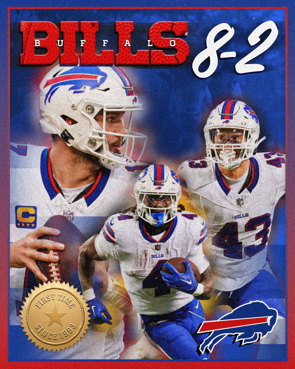 Your 8-2 Buffalo Bills.

#GoBills | #BillsMafia