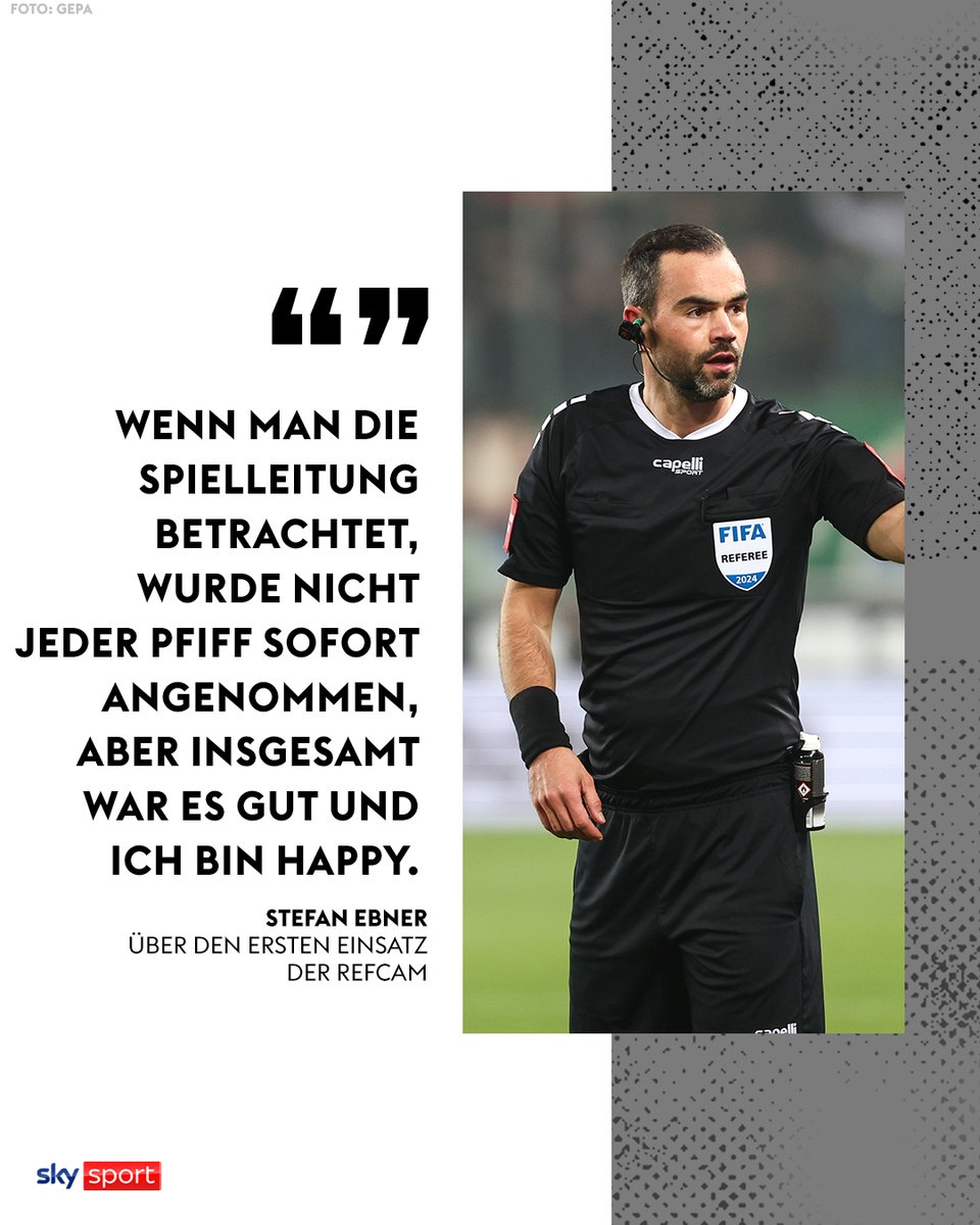 SkySportAustria's tweet image. Schiedsrichter Stefan Ebner zeigt sich mit seinem ersten Einsatz der RefCam durchaus zufrieden! ⚽ 

Das komplette Interview 👉 skysportaustria.at/mediathek/scho…

#SkyBuliAT #RefCam #Ebner