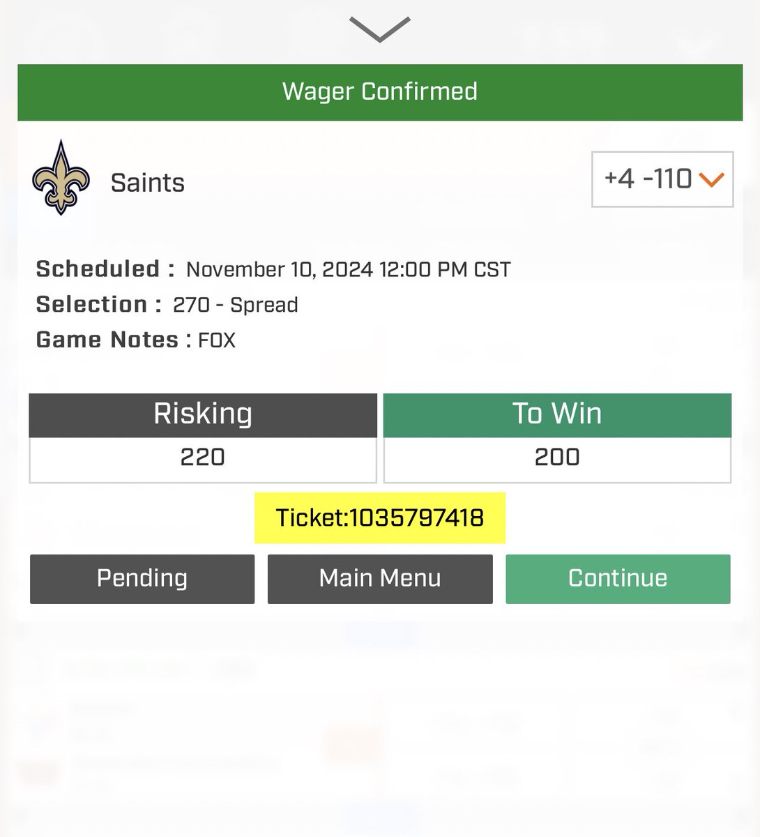 BettingWithBush's tweet photo. THIS IS WHY YOU BET WITH BUSH. 🌳

💵Saints +4 -110 2u⭐️
💵Colts +11 || Chiefs -.5 -120 2u⭐️

2024 YTD: +186.9u 🩸🩸🩸🩸🩸

⭐️: https://t.co/A4KxGgQkva

SWEEP THE STARS ⭐️ 🧹🧹

⭐️: SENDING MY BIG BET TO 5 PEOPLE https://t.co/tczA2R1rEG