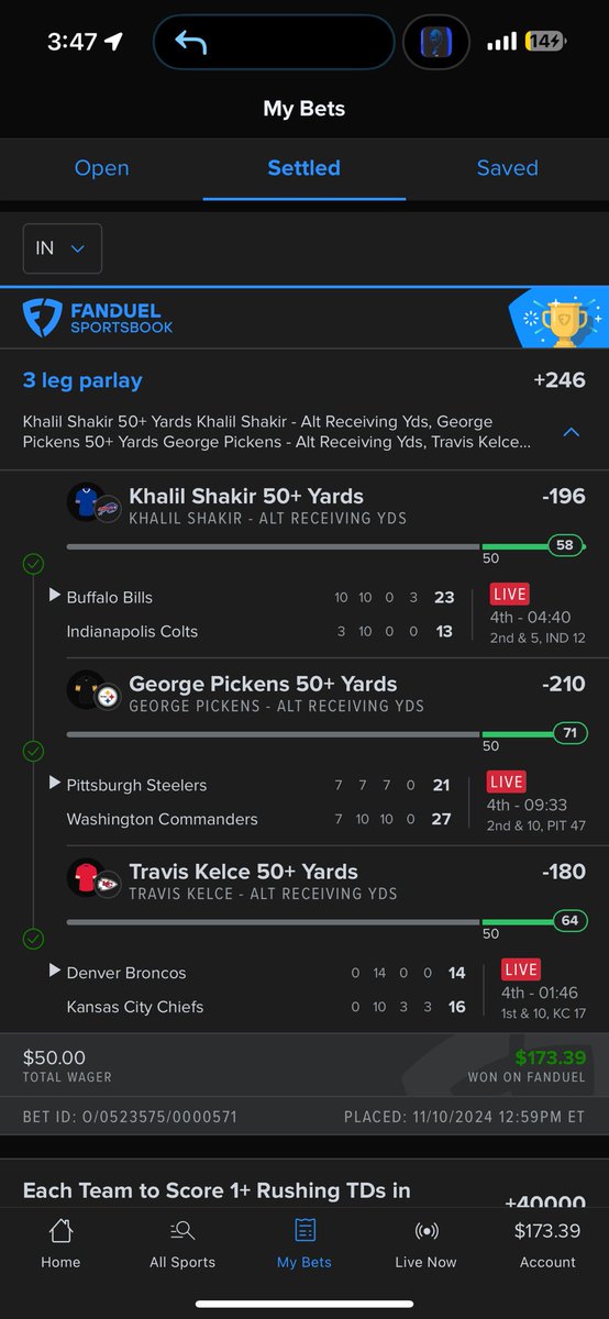 JaredCotton's tweet photo. @CodyBrownBets Goated 😤 https://t.co/kxRqLMNKZY