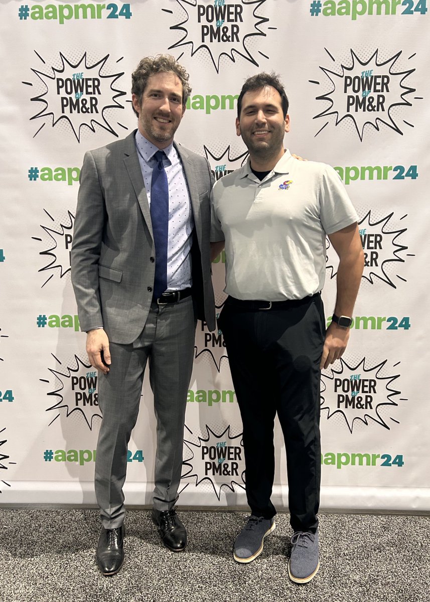 We superpowered up at #AAPMR24 
🤜💥🤛

<a href="/KU_PMR/">KU PM&R</a> <a href="/AAPMR/">AAPM&R News</a> #Physiatry #PMR #SanDiego <a href="/DGlaucomflecken/">Dr. Glaucomflecken</a>