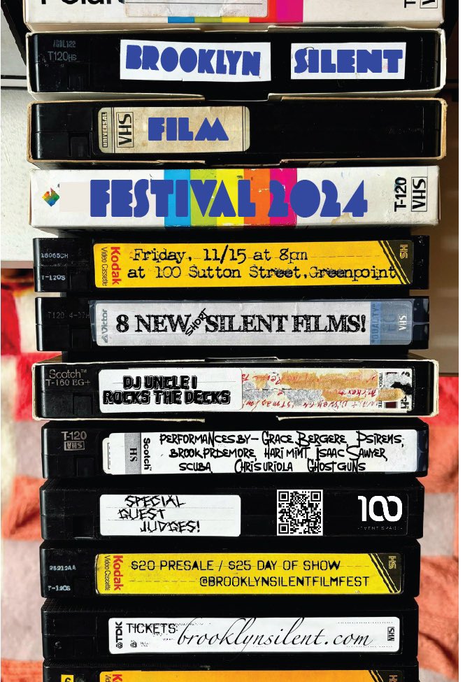 If you’re in the #NYC area this coming Friday 11/15 come check out my #FilmFest at #100sutton in Greenpoint. m.bpt.me/event… featuring 8 bands paired up with 8 new short silent films for an epic #loftparty #filmfestival #brooklyn #brokelyn