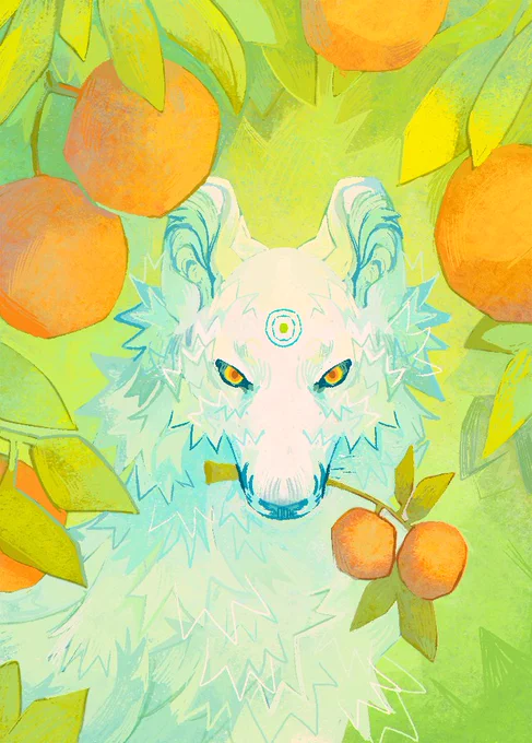 Ahah now the wolf with oranges
