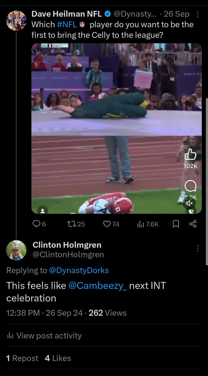 ClintonHolmgren's tweet image. I feel like I had a part in that Cam Bynum celebration. I said in late September he should do it and he liked  it.