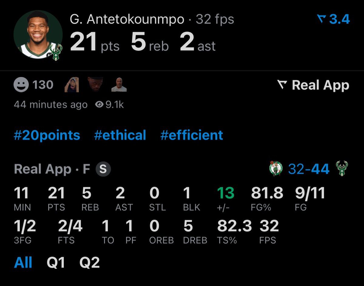 TheDunkCentral's tweet photo. The Greek Freak is on a mission 

(Via @realapp ) https://t.co/pISl0kY1J9