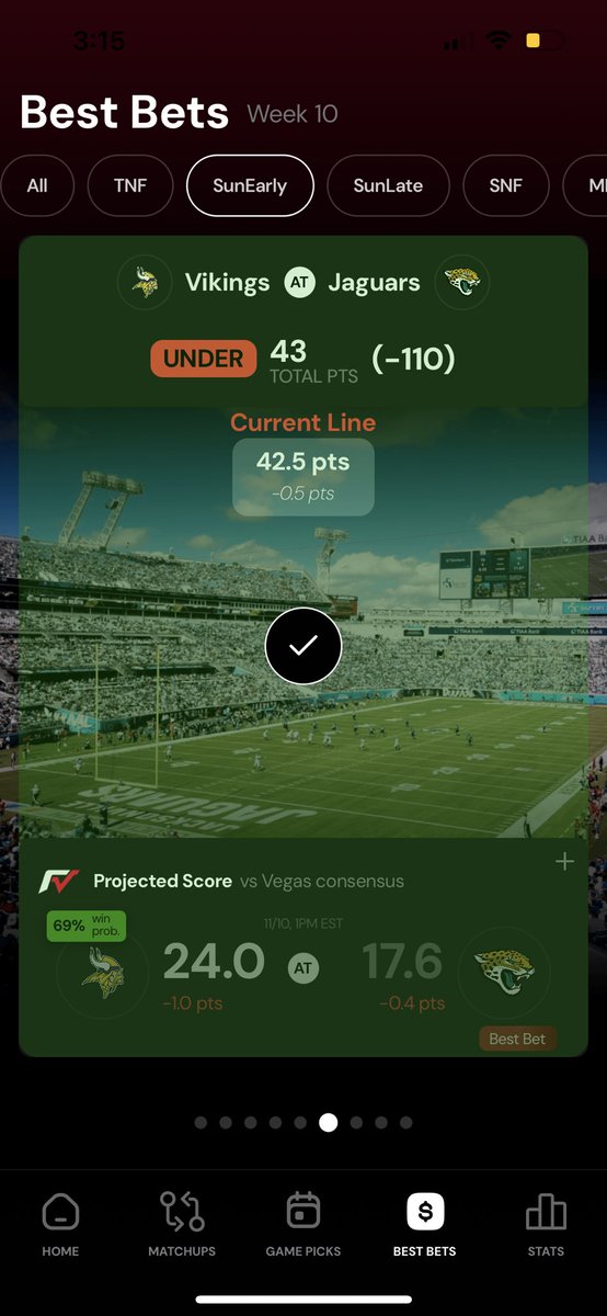 FieldVisionMi's tweet photo. WE WENT 7-1 IN THE EARLY WINDOW #BestBets ✅✅✅

Tap into the #FieldVisionApp for the later window, SNF &amp; MNF 📲📲📲

https://t.co/7Sgi6ElkF4 https://t.co/aAPh7g1Y9x