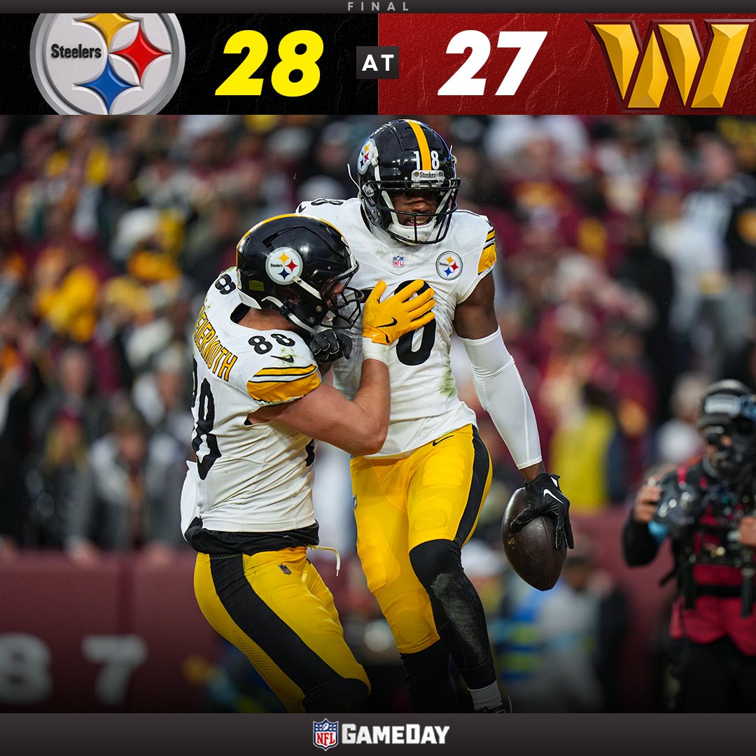 NFLGameDay's tweet image. STEELing a big W! 😎

#PITvsWAS | #HereWeGo