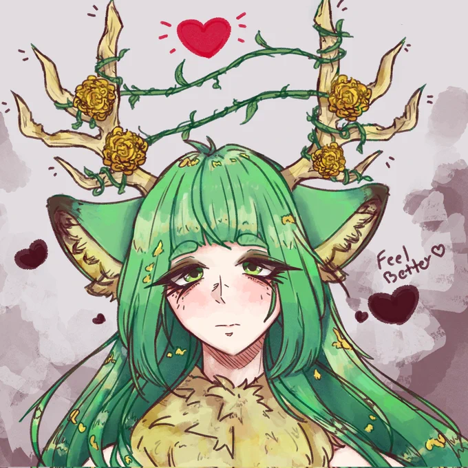 Old, but it is always relevant because I love this moose forever. #HarukArt 