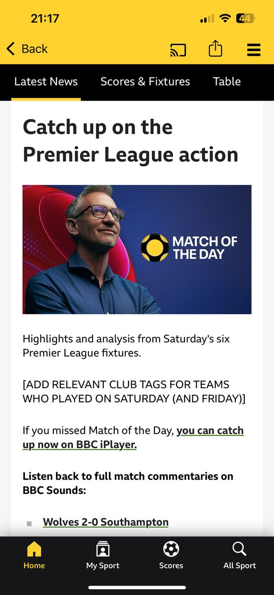 Can’t wait to see my beloved RELEVANT CLUB TAGS in action on #MOTD