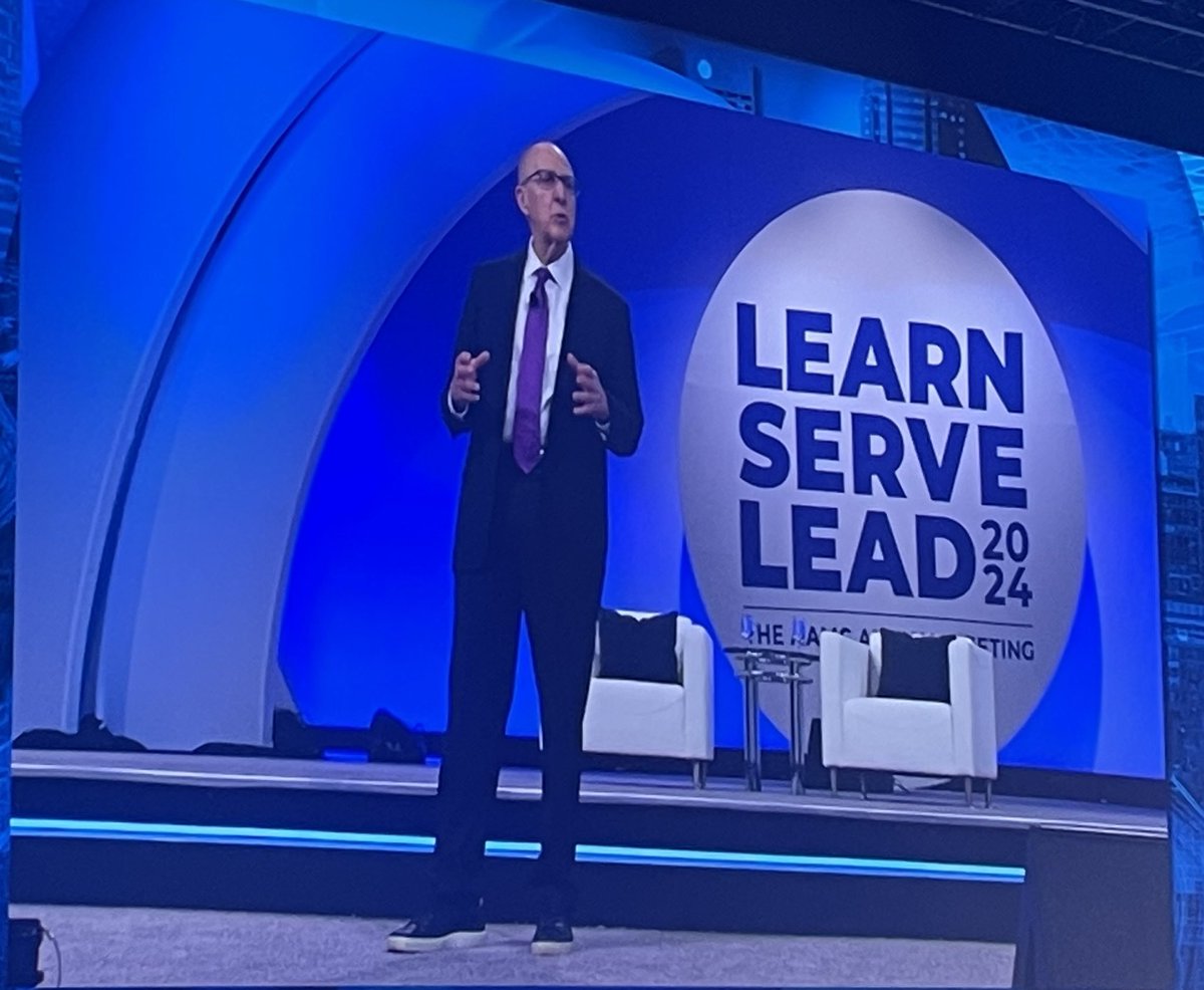 BAAwo_MD's tweet image. AAMC Leadership Plenary: “Don’t underestimate the power of the human spirit.”

Dr. Jones (Chair) and Dr. Skorton (Pres/CEO) remind us of how we do “hard” well, foster connection and humility just as much as evidence, and pursue health equity and understanding. #ISeeYou #AAMC24