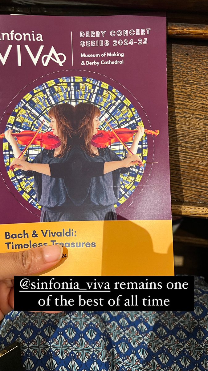Sopranodoctor's tweet photo. . @sinfoniavivauk performed at Derby Cathedral @DerbyCathedral yesterday. It was magical immersing ourselves in the ‘Timeless Treasures’ of Bach and Vivaldi. Mark your calendars for upcoming events, let’s fill our winter with the magic of Music. 
#concert #orchestra #Derby #vivaldi #Bach