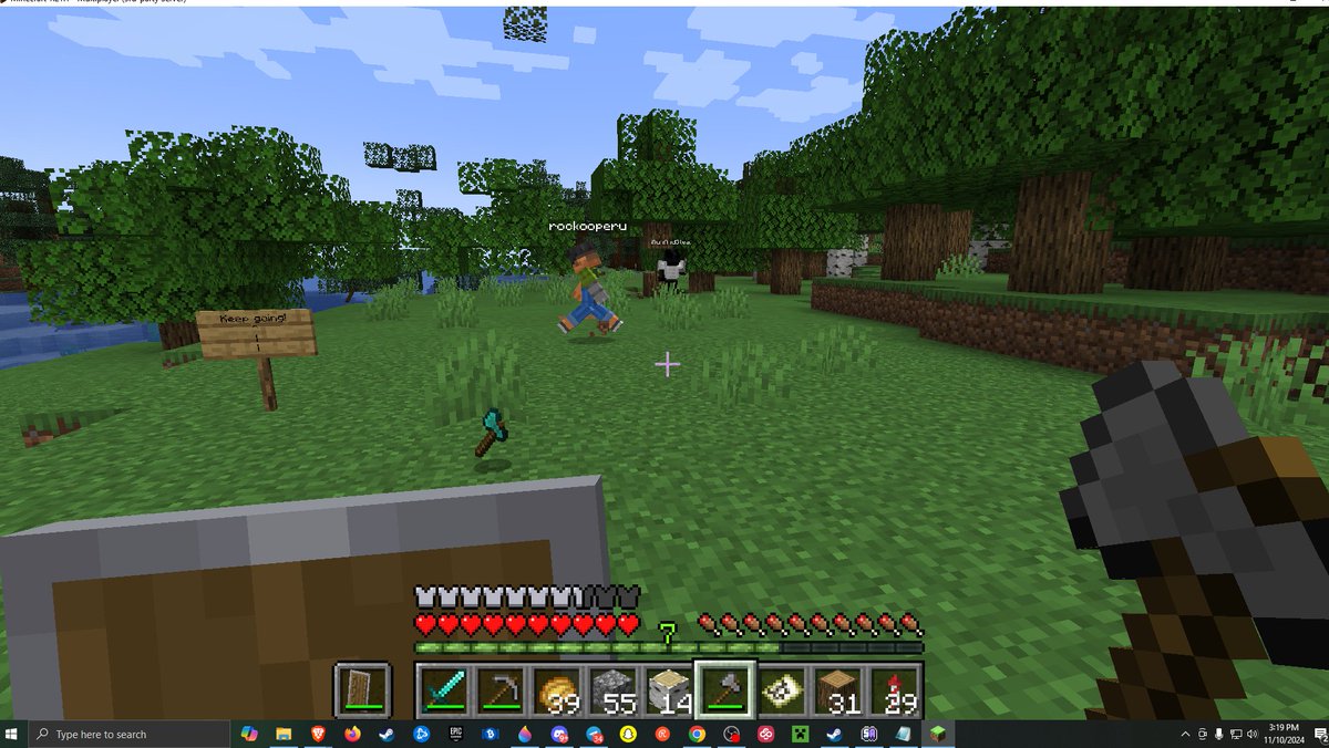 BitcoinCashTV's tweet image. Rockoo, Ironandsteel, &amp;amp; myself are building the very 1st Bitcoin Cash TV Guild Hall inside of the OmegaBlock Minecraft server!  We are clearing out all this land, cutting down the trees and leveling out the ground.
Come help us build it.

They both got $6.40 BCH for 64 Raw Iron!!