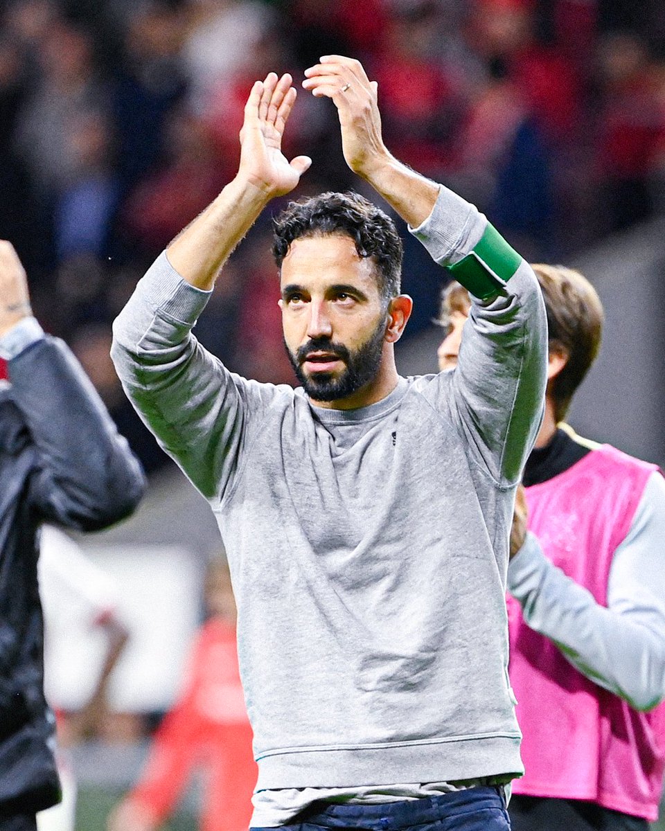 footballontnt's tweet photo. Ruben Amorim departs Sporting with his side as the only team across Europe’s top six leagues still unbeaten. 

Next stop: Manchester 🔜 https://t.co/zPJbaRRQGG