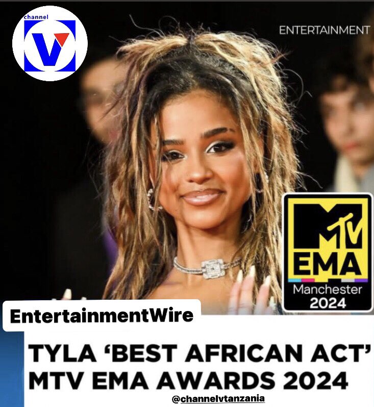 channelv_tz's tweet photo. #EntertainmentWire Star Wa Muziki Nchini SouthAfrica #Tyla Ameshinda Tuzo Za #MTVEMA 2024 Katika Kipengele Cha #BestAfricanAct Huku Akiwapiga Chini Wakina #Asake #Titom&amp;Yupe #DBNGogo #DiamondPlatinumz
.
#ChannelVUpdates
#EntertainmentWire
#HubOfEntertainmentStories https://t.co/eRbUYoP8jn