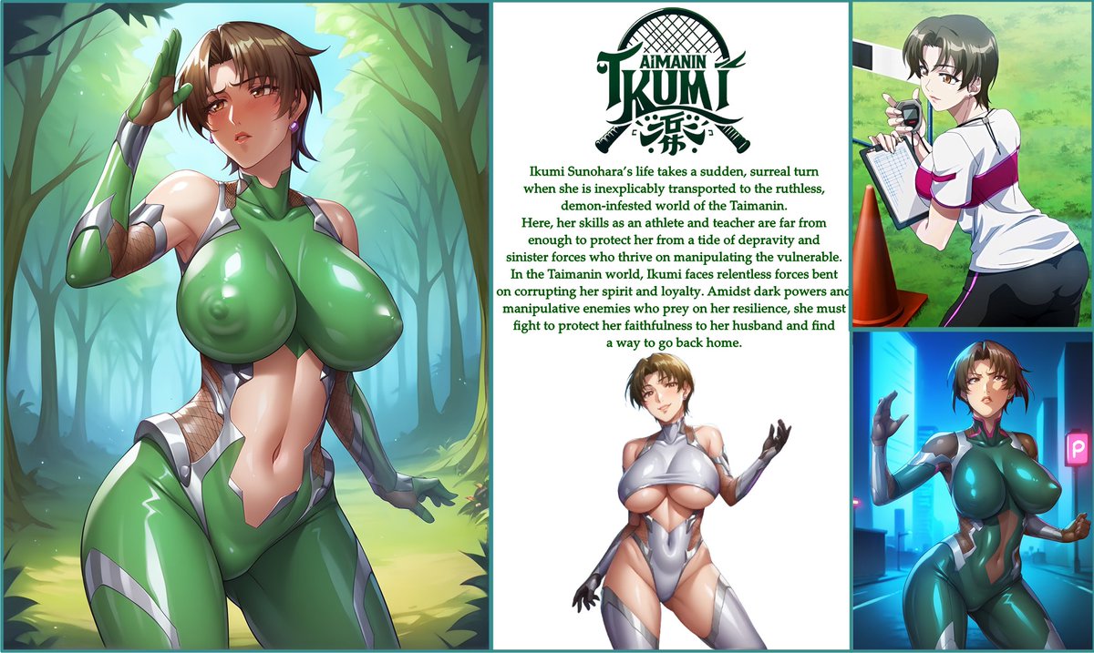 TaimaninAI's tweet photo. What if Ikumi Sunohara from Tsuma Netori were to be isekai'd to the Taimanin world before cheating on her husband?
#TaimaninAsagi #Taimanin #Taimaninseries #AIart #NTR https://t.co/RxZBXDFvBb